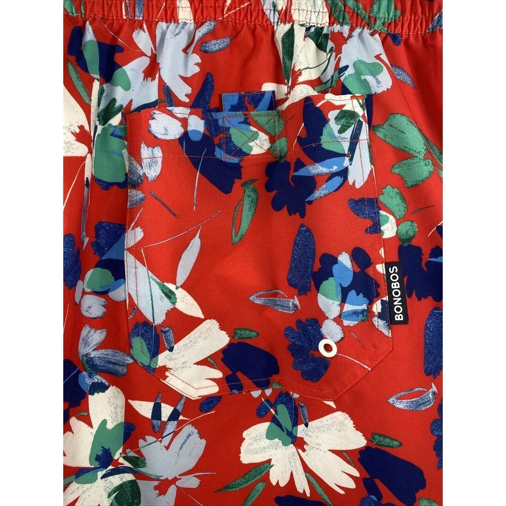 Bonobos Men’s Riviera Recycled Swim Trunks Shorts Rio Floral Printed Sz XL
